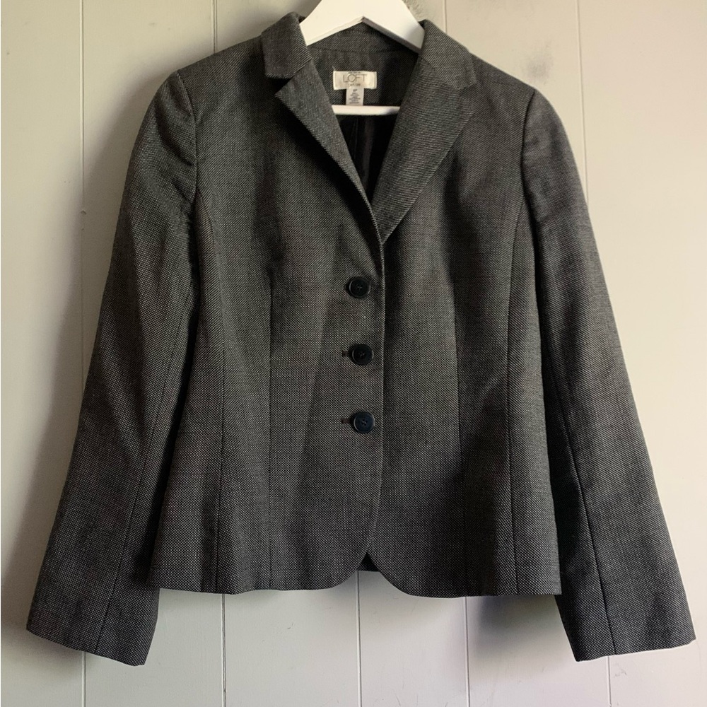 LOFT Ann Taylor Wool Blazer Jacket 8P